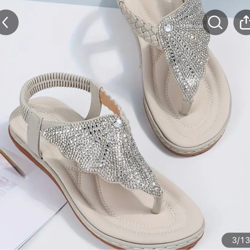 Beautiful rhinestones sandals